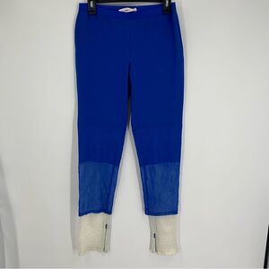 Chalayan Women’s Luxury Leggings Pants Blue size 44 / 10US